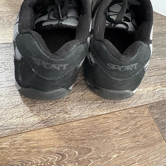 Coach monogram Black & Grey Shoes Sz 8 - Picture 4 of 9